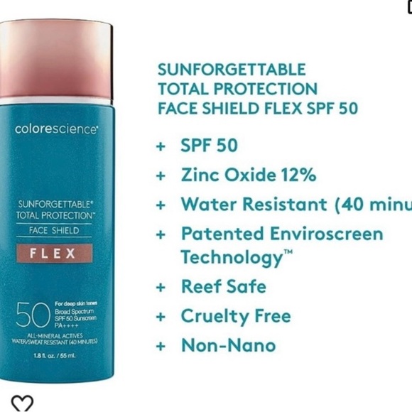 ColoreScience Sunforgettable SPF 50 Face Shield Sunscreen Total Protection Flex - Picture 2 of 6